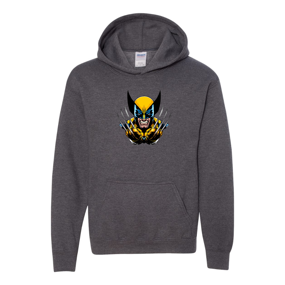 Youth Wolverine 2025 Art  Gildan Heavy Blend  Hooded Sweatshirt